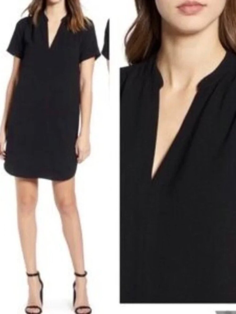 Nordstrom Lush All In Favor Hailey Crepe Shift Dress